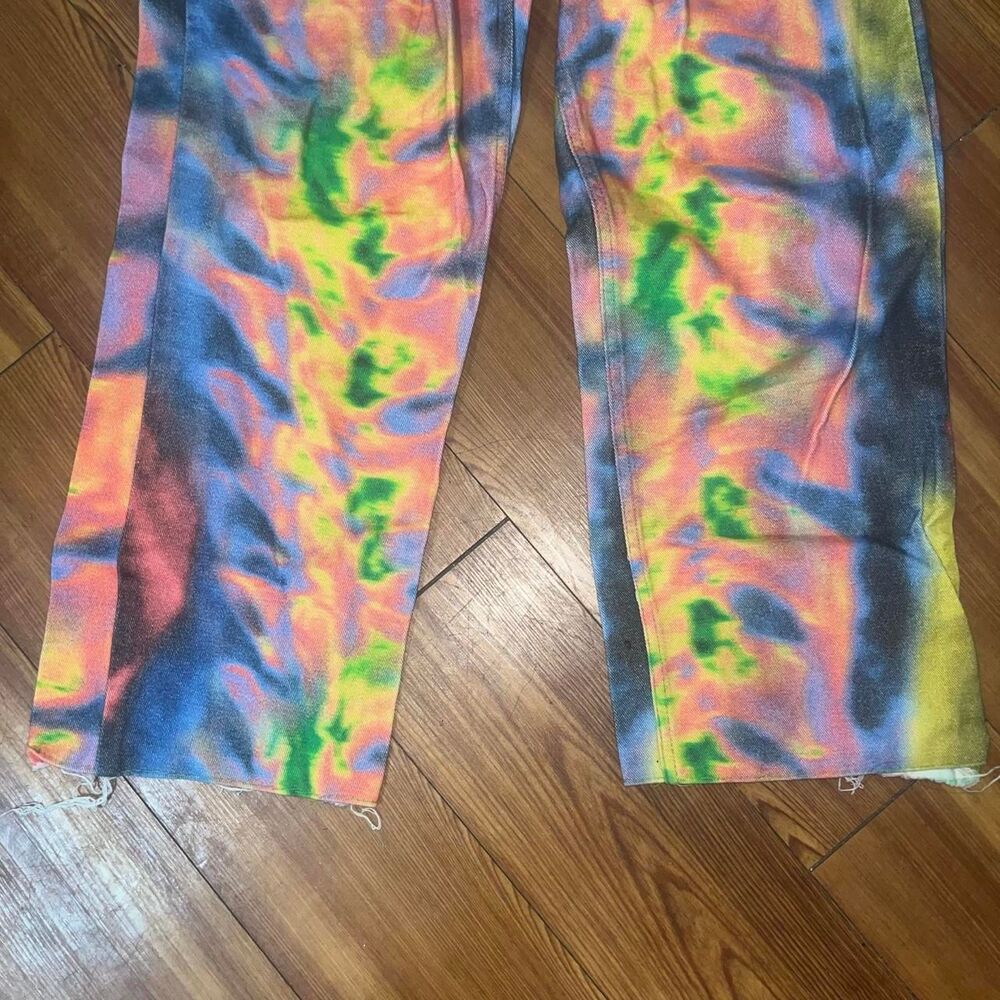 Jaded London Women's Denim Heat Mat Infrafred Tie Dye Jeans SZ 28 - Picture 3 of 5